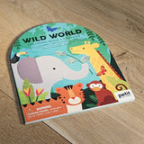 Petit Collage Colouring Book & Stickers - Wild World