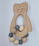 ONE.CHEW.THREE Silicone & Beechwood Animal Teether (Assorted Styles)