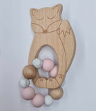 ONE.CHEW.THREE Silicone & Beechwood Animal Teether (Assorted Styles)