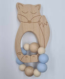 ONE.CHEW.THREE Silicone & Beechwood Animal Teether (Assorted Styles)