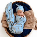 Snuggle Hunny Jersey Wrap & Beanie Set (Assorted Patterns)