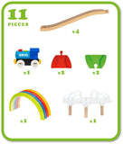 BRIO My First Railway Light Up Rainbow Set 11 Pieces