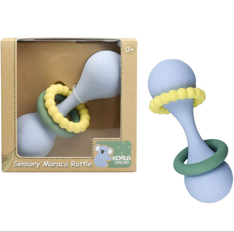 Koala Dream Silicone Sensory Maraca Rattle