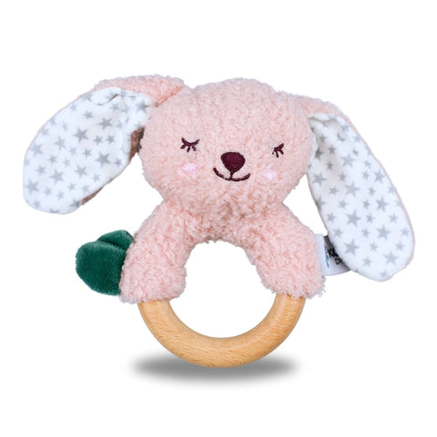 Koala Dream Berry Bunny Wooden Ring Rattle