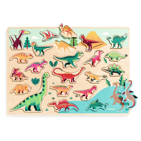 Djeco Jumbo Wooden Dinosaur Puzzle