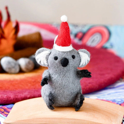 Tara Treasures Felt Koala Christmas Ornament