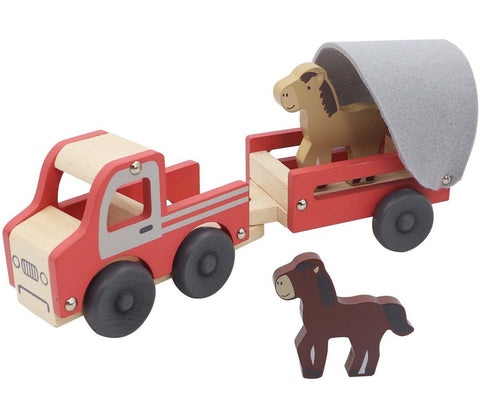 Kaper Kidz Wooden Truck with Horse Float