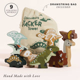 Le Toy Van Jurassic Stacking Dinosaurs & Bag