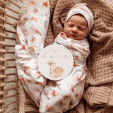 Snuggle Hunny Jersey Wrap & Beanie Set (Assorted Patterns)