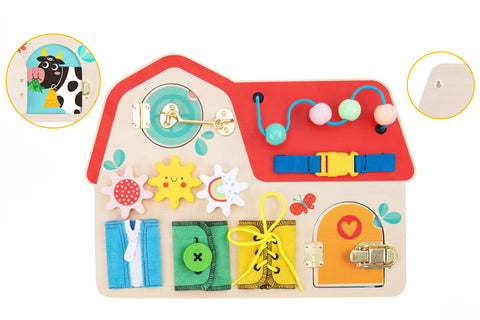 Tooky Toy Barn Busy Board