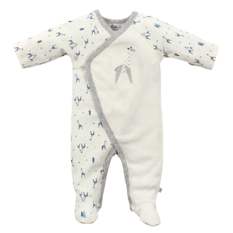 Bebe Aiden Long Sleeve Wrap Romper - Size 00000