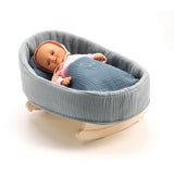 Djeco Pomea Blue Dream Doll Rocking Cradle