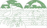 Petit Collage Colouring Book & Stickers - Wild World