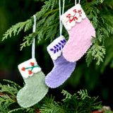 Tara Treasures Felt Christmas Stocking Ornaments (3pc)