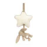 Jellycat Musical Pull Bashful Beige Bunny