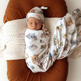 Snuggle Hunny Jersey Wrap & Beanie Set (Assorted Patterns)
