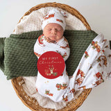 Snuggle Hunny Jersey Wrap & Beanie Set (Assorted Patterns)