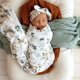 Snuggle Hunny Jersey Wrap & Topknot Set (Assorted Patterns)