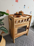 Q Toys Natural Wooden Stove