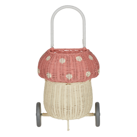 Olli Ella Rattan Mushroom Luggy (Assorted Colours)