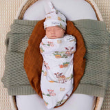 Snuggle Hunny Swaddle & Beanie Set (Assorted Patterns)