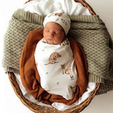 Snuggle Hunny Swaddle & Beanie Set (Assorted Patterns)