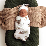 Snuggle Hunny Swaddle & Beanie Set (Assorted Patterns)