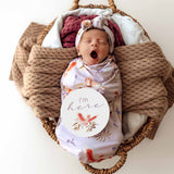 Snuggle Hunny Swaddle & Topknot Set (Assorted Patterns)