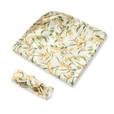 Snuggle Hunny Jersey Wrap & Topknot Set (Assorted Patterns)