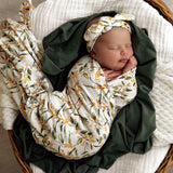 Snuggle Hunny Jersey Wrap & Topknot Set (Assorted Patterns)