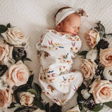 Snuggle Hunny Swaddle & Topknot Set (Assorted Patterns)