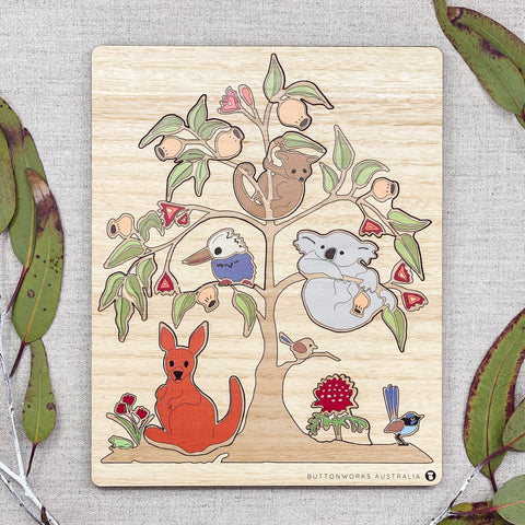 Buttonworks Wildlife Tree Puzzle