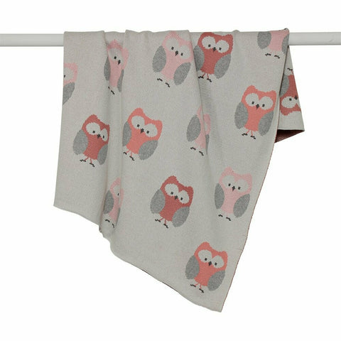 DLUX Owls Baby Blanket