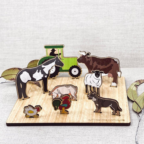 Buttonworks Pop Up Farmyard Puzzle