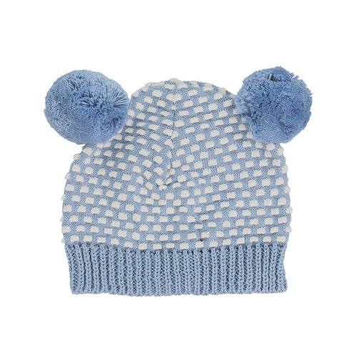 DLUX Arkie Waffle Knit Pom Pom Hat (0-3m)