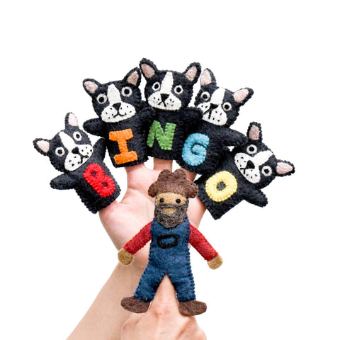 Tara Treasures Finger Puppets - BINGO (6pc)