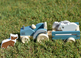 Kaper Kidz Wooden Tractor with Sheep Dog