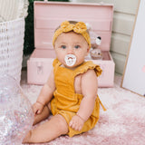 Bow Collective Golden Honey Romper (3-6m)
