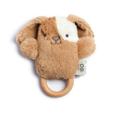 OB Designs Soft Rattle Toy Duke Dog