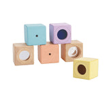 Plan Toys Pastel Sensory Blocks 6pc