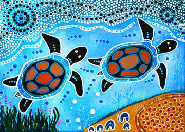 Cosmic Culture Art 35 Piece Jigsaw Puzzle - Isaac the Turtle