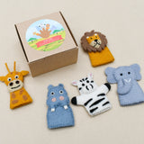 Tara Treasures Finger Puppets - Safari Animals (5pc)