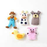 Tara Treasures Finger Puppets - Old MacDonald Farm Animals A (5pc)