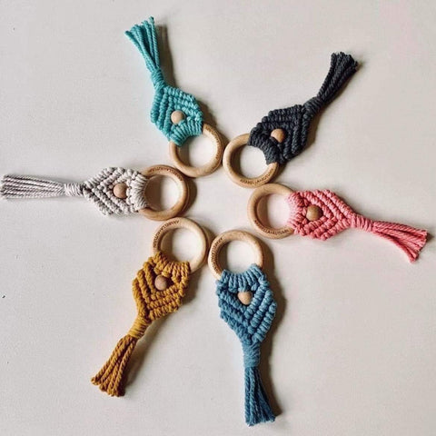 Arabella + Autumn Macrame Teether