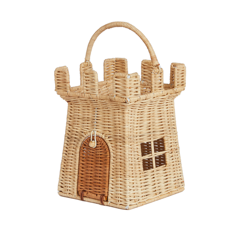 Olli Ella Rattan Castle Bag