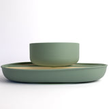 Soothe & Feed Two-Tone Bowl & Plate Set