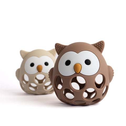 Soothe & Feed Ollie the Owl Silicone Teether Toy