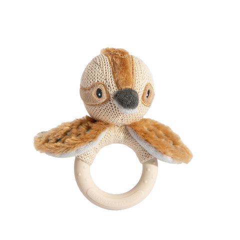 Living Textiles Ring Rattle Kookaburra