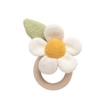 Living Textiles Ring Rattle Daisy