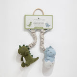 Living Textiles Stroller Toys 2pk Dinosaurs